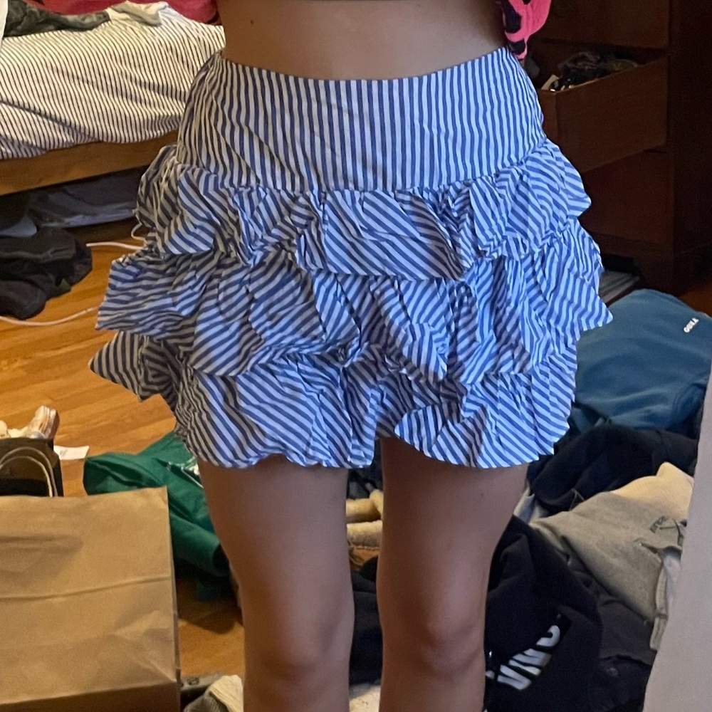 RALPH LAUREN RUFFLE MINI SKIRT